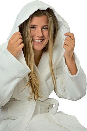 DeLuxe Velour Bathrobe with hood