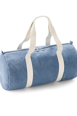 Denim Barrel Bag