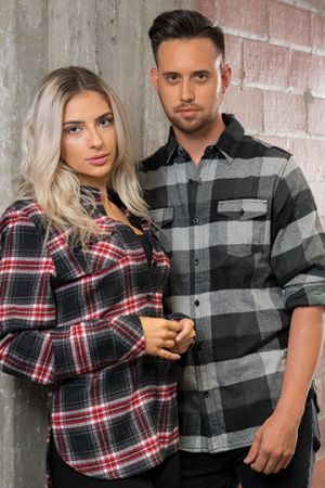 Woven Plaid Flannel Shirt