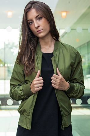 Ladies´ Nylon Bomber Jacket