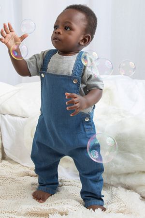 Baby Rocks Denim Dungarees