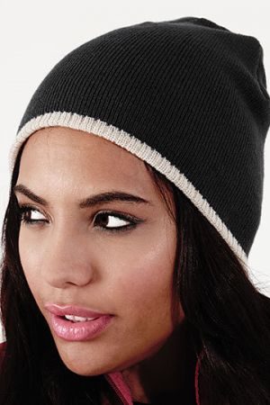 Two-Tone Pull-On Beanie