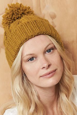 Cable Knit Melange Beanie