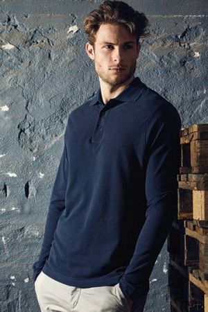 Men´s Heavy Polo Long Sleeve