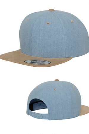 Chambray-Suede Snapback