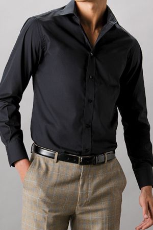 Men´s Tailored Fit Business Poplin Shirt Long Sleeve