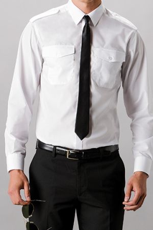 Men´s Tailored Fit Pilot Shirt Long Sleeve