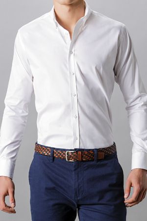 Men´s Slim Fit Stretch Oxford Shirt Long Sleeve