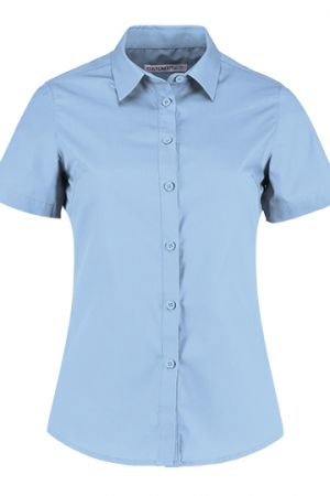 Women´s Tailored Fit Poplin Shirt Short Sleeve