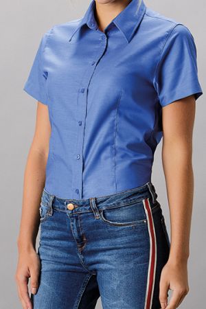 Women´s Tailored Fit Workwear Oxford Shirt Short Sleeve