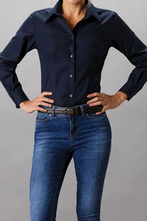 Women´s Tailored Fit Workwear Oxford Shirt Long Sleeve