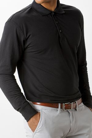 Men´s Classic Fit Long Sleeve Polo Shirt