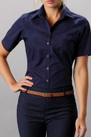 Women´s Tailored Fit Business Shirt Short Sleeve