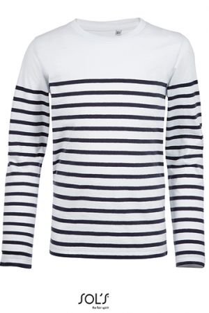 Kids´ Long Sleeve Striped T-Shirt Matelot