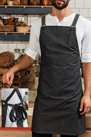 Cross Back Barista Bib Apron