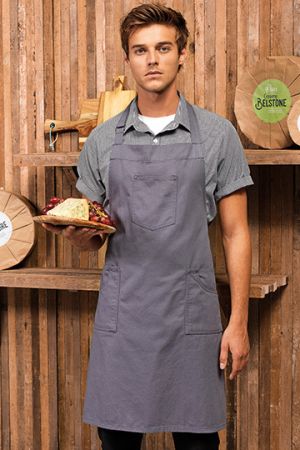 Cotton Chino Bib Apron