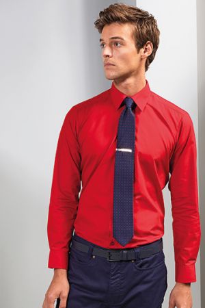 Men´s Long Sleeve Fitted Poplin Shirt