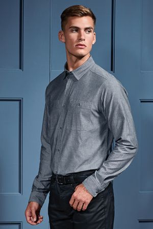 Men´s Organic Chambray Fairtrade Long Sleeve Shirt