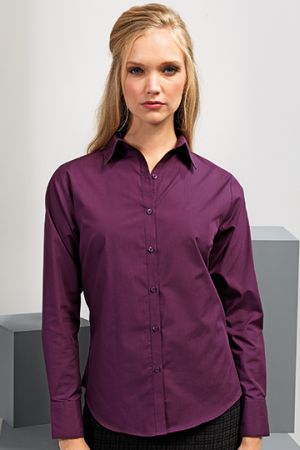 Women´s Poplin Long Sleeve Blouse