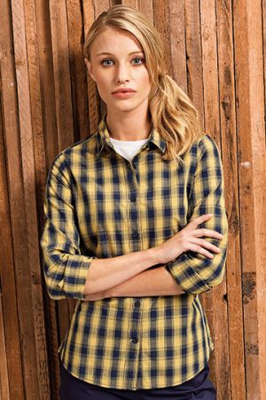 Women´s Mulligan Check Cotton Long Sleeve Shirt