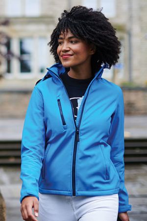 Women´s Venturer 3-Layer Printable Hooded Softshell Jacket