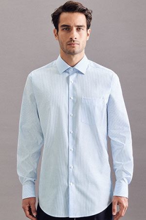 Men´s Shirt Regular Fit Check/Stripes Long Sleeve