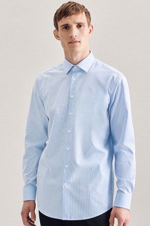 Men´s Shirt Slim Fit Check/Stripes Long Sleeve