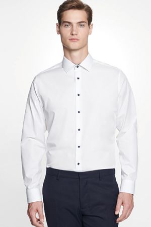 Men´s Shirt Poplin Slim Fit Long Sleeve