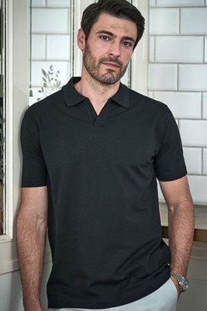 Luxury Stretch V-Neck Polo