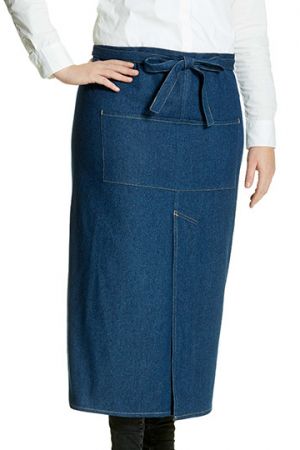 Jeans Bistro Apron With Split