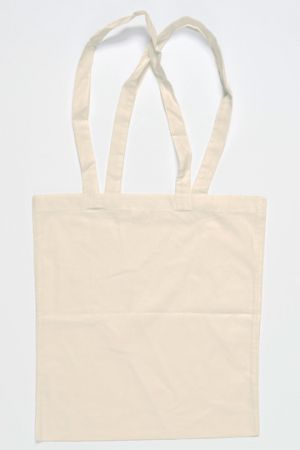 Cotton Bag Natural Long Handles