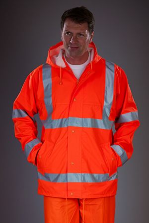 Hi-Vis Soft Flex Breathable Rain Jacket