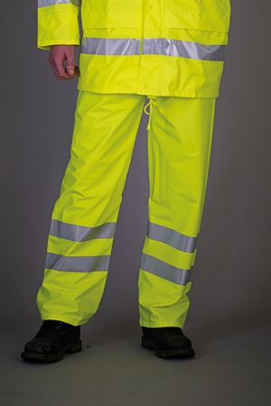 Hi-Vis Soft Flex Breathable Rain Trousers