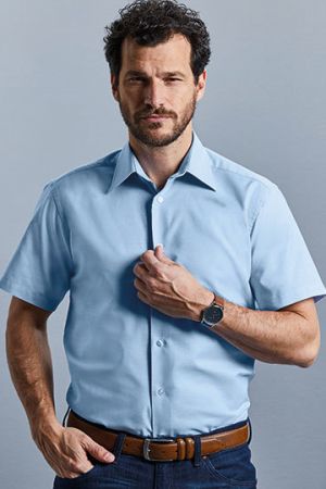 Men´s Short Sleeve Tailored Oxford Shirt