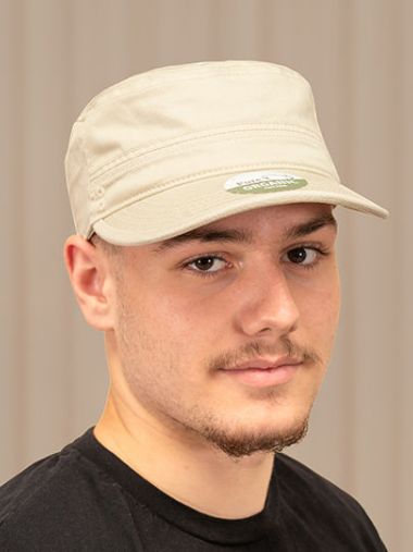 Organic Cotton Army Cap Washed