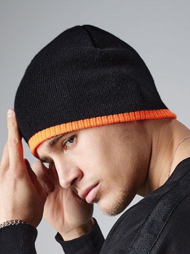 Two-Tone Pull-On Beanie