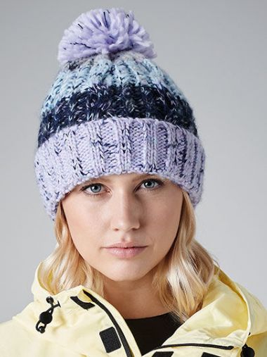 Corkscrew Pom Pom Beanie