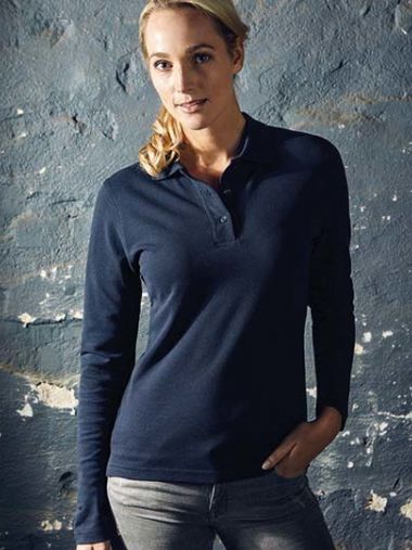 Women´s Heavy Polo Long Sleeve