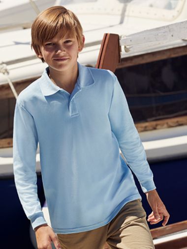 Kids´ Long Sleeve 65/35 Polo