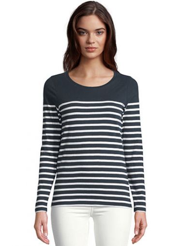 Women´s Long Sleeve Striped T-Shirt Matelot