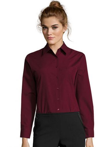 Popeline-Blouse Executive Long Sleeve