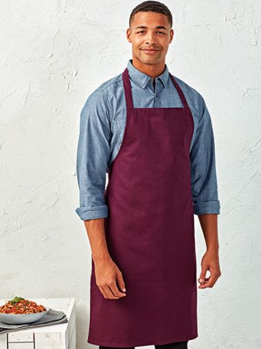 Organic Cotton Bib Apron (No Pocket)