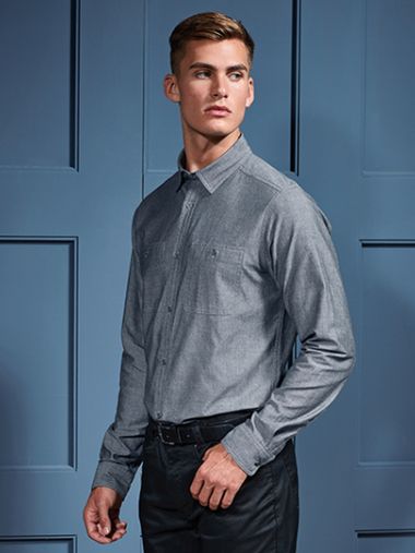 Men´s Organic Chambray Fairtrade Long Sleeve Shirt