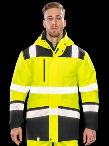 Printable Waterproof Softshell Safety Coat