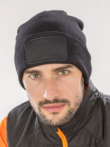 Recycled Double Knit Printers Beanie