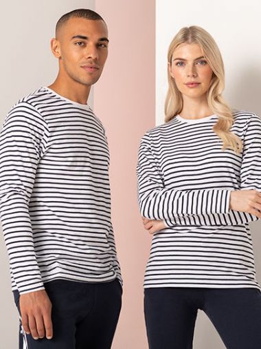 Unisex Long Sleeved Striped T