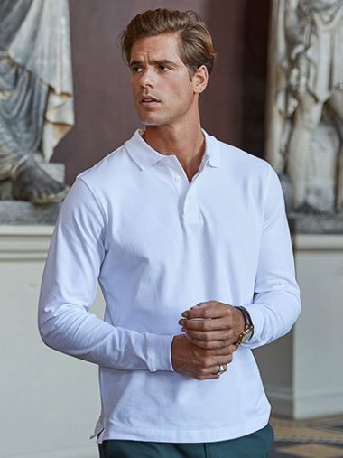 Men´s Luxury Stretch Long Sleeve Polo