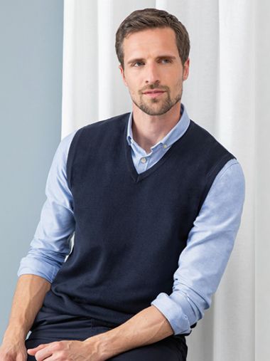 Men´s Lightweight Sleeveless V-Neck Jumper