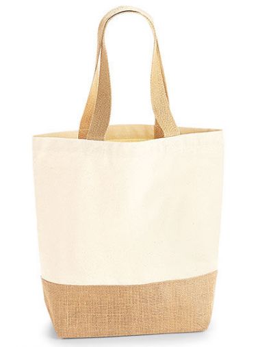 Jute Base Canvas Shopper