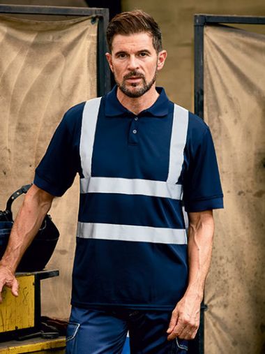 Two Band & Brace Hi-Vis Polo Shirt